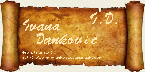 Ivana Danković vizit kartica